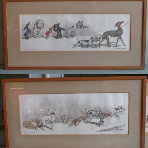 ‘Dirty Dogs of Paris’ signed Lithograph scenes by Boris O’Klein 
